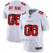 Camiseta NFL Limited Atlanta Falcons Personalizada Logo Dual Overlap Blanco