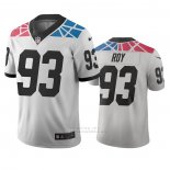 Camiseta NFL Limited Carolina Panthers Bravvion Roy Ciudad Edition Blanco