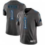 Camiseta NFL Limited Carolina Panthers Newton Static Fashion Gris