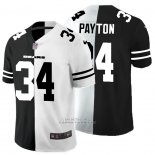 Camiseta NFL Limited Chicago Bears Payton Black White Split