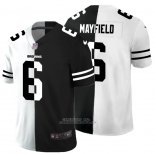 Camiseta NFL Limited Cleveland Browns Mayfield White Black Split
