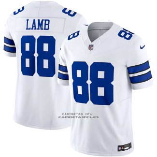 Camiseta NFL Limited Dallas Cowboys CeeDee Lamb Vapor F.U.S.E. Azul Blanco
