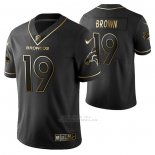Camiseta NFL Limited Denver Broncos Fred Brown Golden Edition Negro