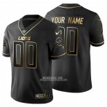Camiseta NFL Limited Detroit Lions Personalizada Golden Edition Negro
