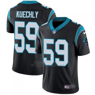 Camiseta NFL Limited Hombre Carolina Panthers 59 Luke Kuechly Negro Stitched Vapor Untouchable