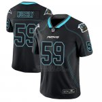 Camiseta NFL Limited Hombre Carolina Panthers Luke Kuechly Negro Color Rush 2018 Lights Out