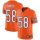 Camiseta NFL Limited Hombre Chicago Bears 58 Roquan Smith Naranja Vapor Untouchable