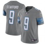 Camiseta NFL Limited Hombre Detroit Lions 9 Matthew Stafford Gris Stitched Rush