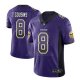 Camiseta NFL Limited Hombre Minnesota Vikings Kirk Cousins Violeta 2018 Drift Fashion Color Rush