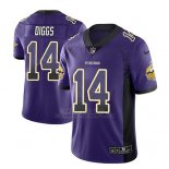 Camiseta NFL Limited Hombre Minnesota Vikings Stefon Diggs Violeta 2018 Drift Fashion Color Rush