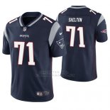 Camiseta NFL Limited Hombre New England Patriots Danny Shelton Azul Vapor Untouchable