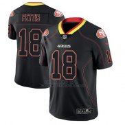 Camiseta NFL Limited Hombre San Francisco 49ers Dante Pettis Negro Color Rush 2018 Lights Out