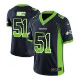 Camiseta NFL Limited Hombre Seattle Seahawks Barkevious Mingo Azul 2018 Drift Fashion Color Rush