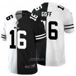 Camiseta NFL Limited Los Angeles Rams Goff White Black Split