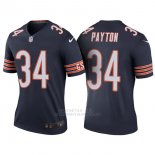 Camiseta NFL Limited Mujer Chicago Bears 34 Walter Payton Azul Rush Legend