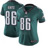 Camiseta NFL Limited Mujer Philadelphia Eagles 86 Ertz Verde