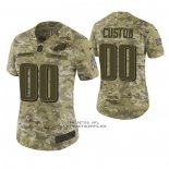 Camiseta NFL Limited Mujer Philadelphia Eagles Personalizada 2018 Salute To Service Verde