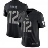 Camiseta NFL Limited New England Patriots Brady Black Impact
