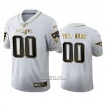 Camiseta NFL Limited New England Patriots Personalizada Golden Edition Blanco