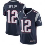 Camiseta NFL Limited Nino New England Patriots 12 Brady Azul