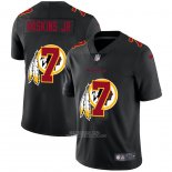 Camiseta NFL Limited Washington Commanders Haskins JR Logo Dual Overlap Negro