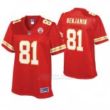 Camiseta NFL Mujer Kansas City Chiefs Kelvin Benjamin Pro Line Rojo