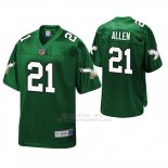 Camiseta NFL Philadelphia Eagles Eric Allen Kelly Verde Pro Line