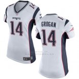 Camiseta New England Patriots Grogan Blanco Nike Game NFL Mujer