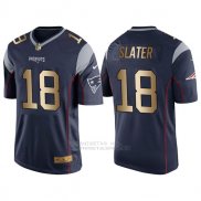 Camiseta New England Patriots Slater Profundo Azul Nike Gold Game NFL Hombre