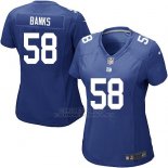Camiseta New York Giants Banks Azul Nike Game NFL Mujer