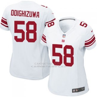 Camiseta New York Giants Odighizuwa Blanco Nike Game NFL Mujer