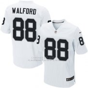 Camiseta Oakland Raiders Walford Blanco Nike Elite NFL Hombre
