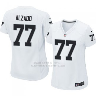 Camiseta Philadelphia Eagles Alzado Blanco Nike Game NFL Mujer