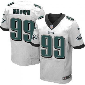 Camiseta Philadelphia Eagles Brown Blanco Nike Elite NFL Hombre