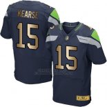 Camiseta Seattle Seahawks Kearse Profundo Azul Nike Gold Elite NFL Hombre