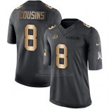 Camiseta Washington Commanders Cousins Negro 2016 Nike Gold Anthracite Salute To Service NFL Hombre