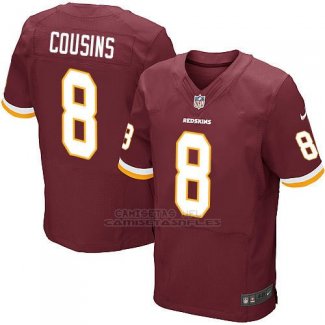 Camiseta Washington Commanders Cousins Rojo Nike Elite NFL Hombre