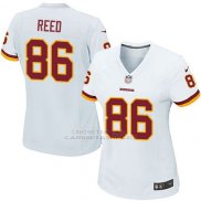 Camiseta Washington Commanders Reed Blanco Nike Game NFL Mujer