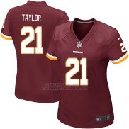 Camiseta Washington Commanders Taylor Rojo Nike Game NFL Marron Mujer