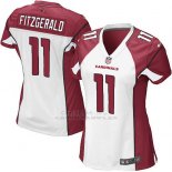 Camiseta Arizona Cardinals Fitzgerald Blanco Rojo Nike Game NFL Mujer