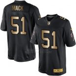 Camiseta Atlanta Falcons Mack Negro Nike Gold Elite NFL Hombre Camiseta Atlanta Falcons Mack Negro Nike Gold Elite NFL Hombre