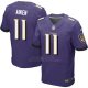 Camiseta Baltimore Ravens Aiken Violeta Nike Elite NFL Hombre