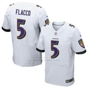 Camiseta Baltimore Ravens Flacco Blanco Nike Elite NFL Hombre