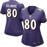 Camiseta Baltimore Ravens Gillmore Violeta Nike Game NFL Mujer
