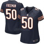 Camiseta Chicago Bears Freeman Blanco Negro Nike Game NFL Mujer