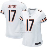 Camiseta Chicago Bears Jeffery Blanco Nike Game NFL Mujer