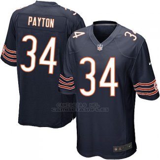 Camiseta Chicago Bears Payton Blanco Negro Nike Game NFL Hombre