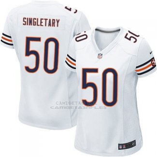 Camiseta Chicago Bears Singletary Blanco Nike Game NFL Mujer