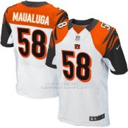 Camiseta Cincinnati Bengals Maualuga Blanco Nike Elite NFL Hombre