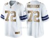 Camiseta Dallas Cowboys Frederick Blanco Nike Gold Game NFL Hombre